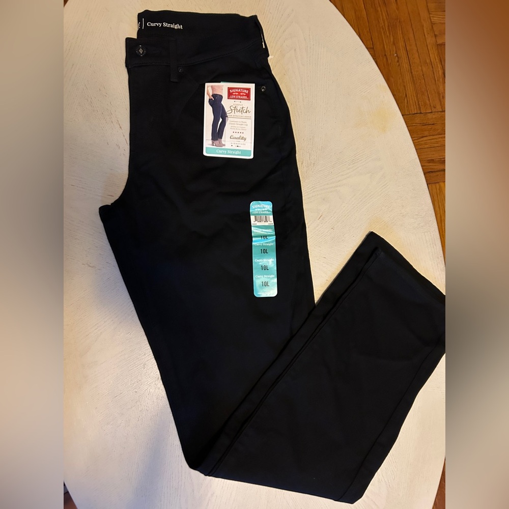 Levi's women Dark black Straight Jeans